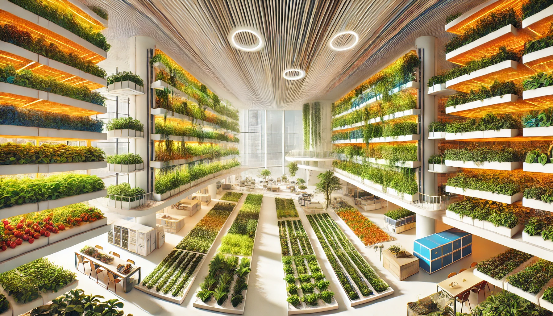 Agricultura urbana (vertical y de interior)